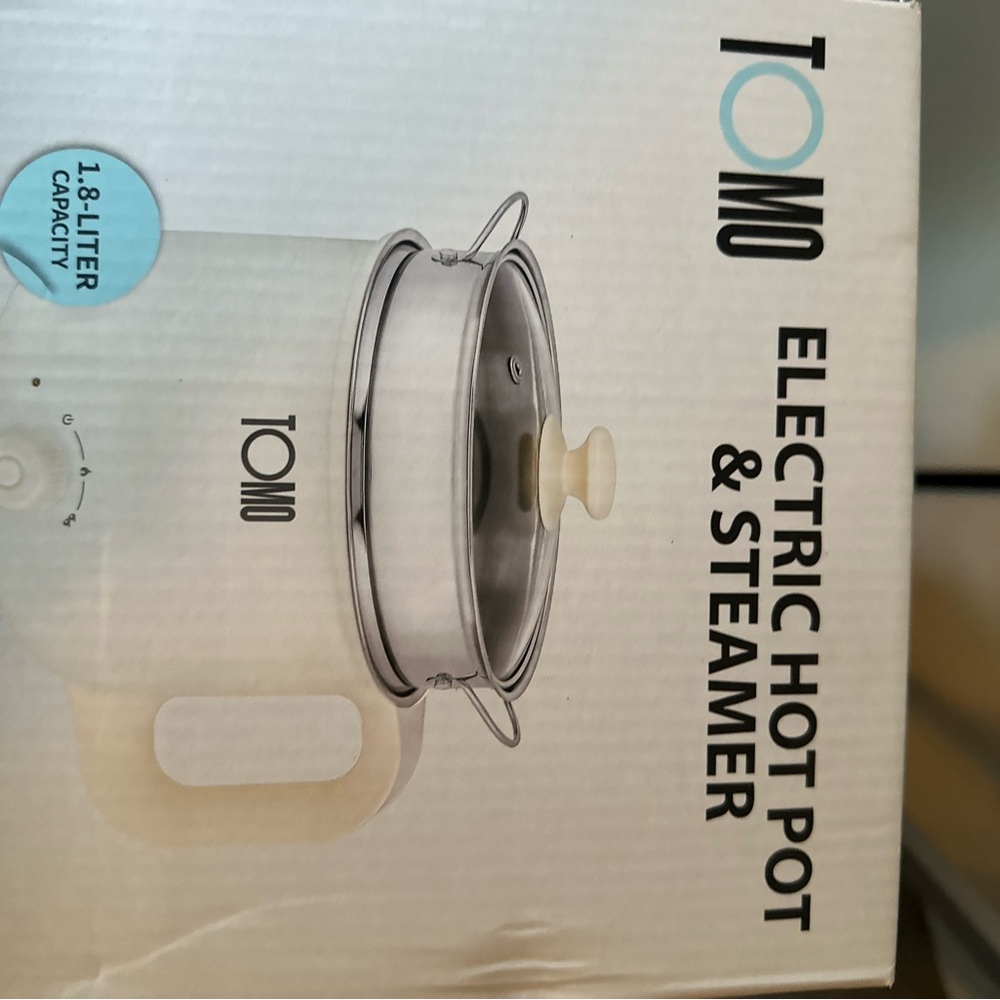 TOMO Electric Hot Pot & Steamer - Cream